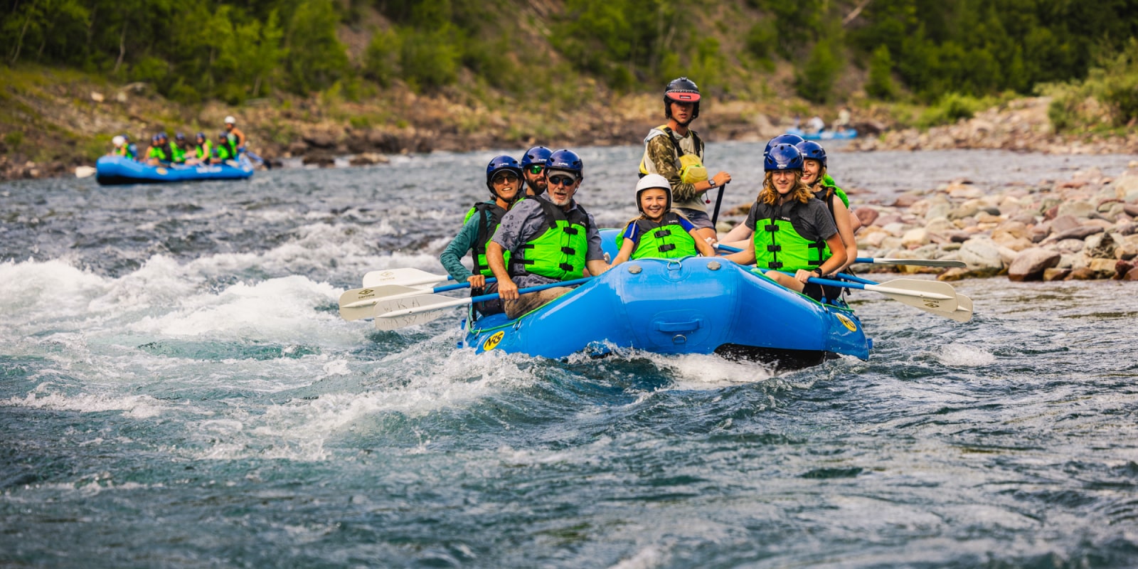 Whitewater Rafting Montana with a Glacier Rafting Company - Wild River
