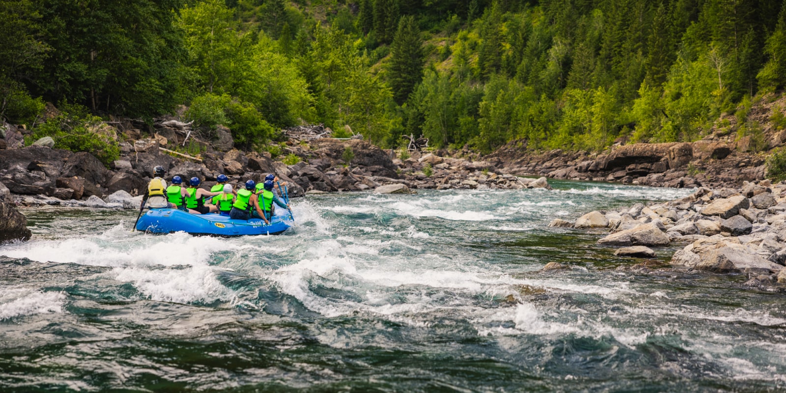 Whitewater Rafting Montana with a Glacier Rafting Company - Wild River
