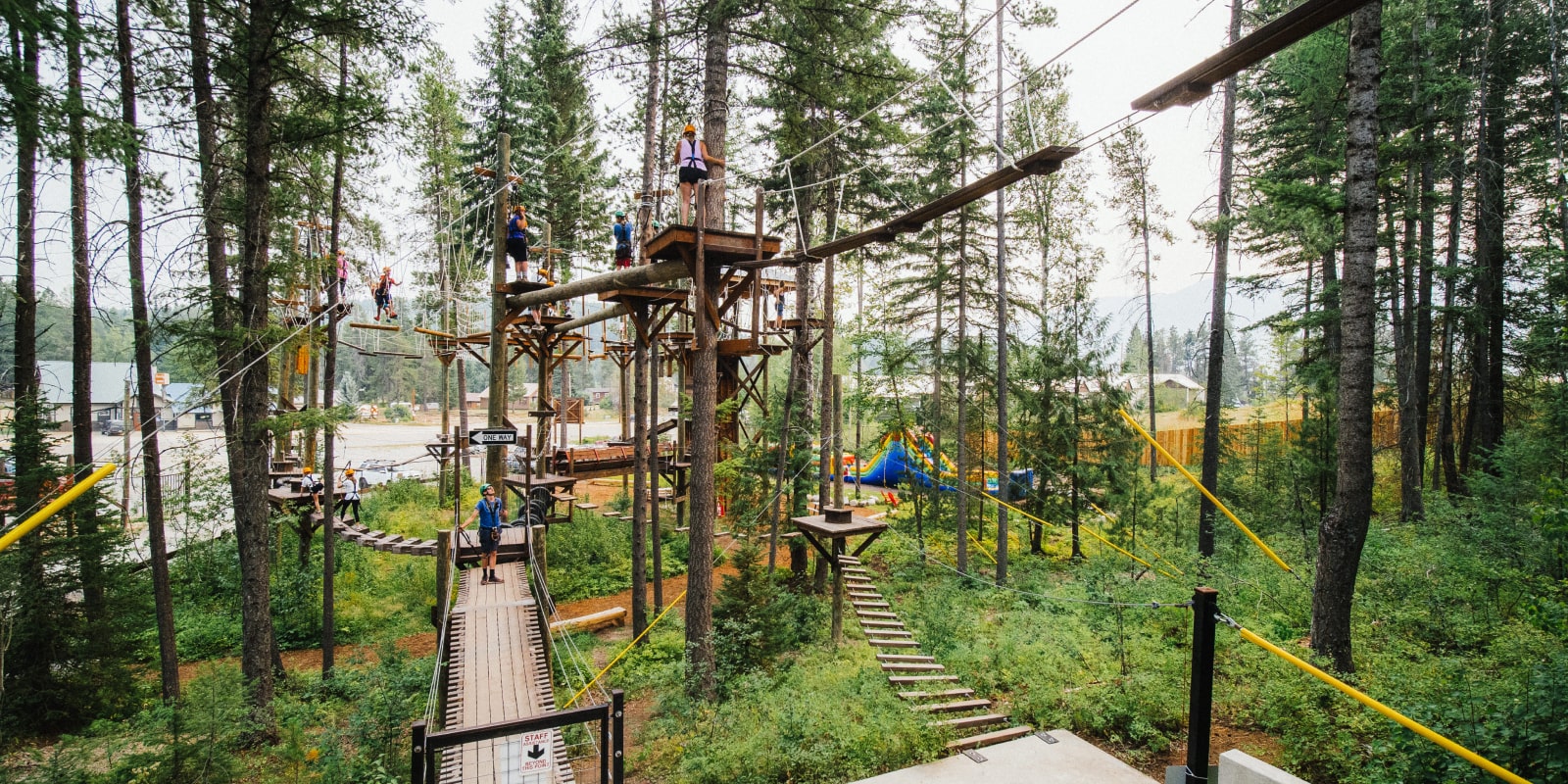 Aerial Adventure Park in West Glacier - Glacier Highline