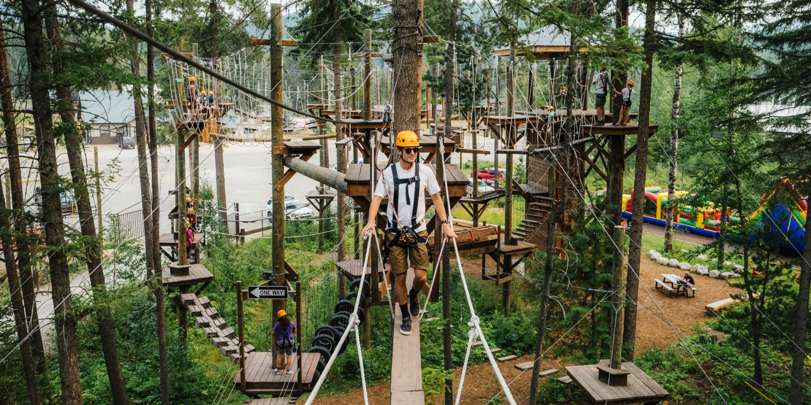 Aerial Adventure Park in West Glacier - Glacier Highline