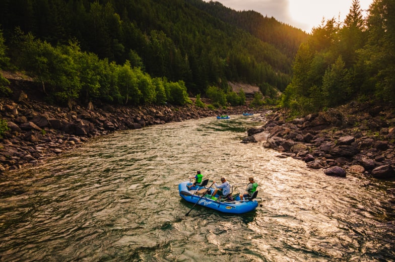 Whitewater rafting on the Flathead River near Glacier National Park